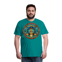 Thumbnail for Men's Mosaic Libra Premium T-Shirt - teal