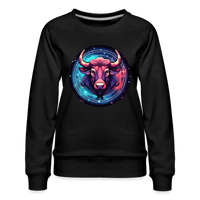 Thumbnail for Women’s Mystic Taurus Premium Sweatshirt - black