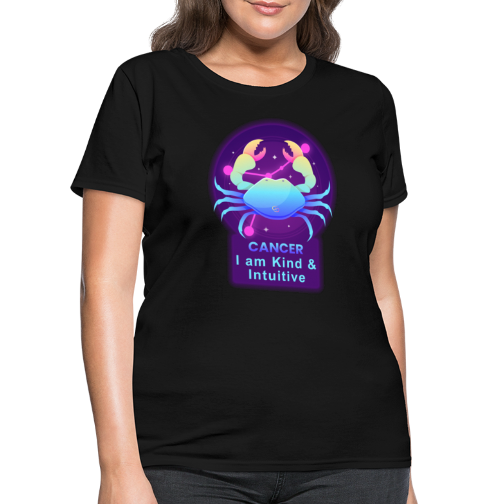 Women's Neon Cancer T-Shirt - black