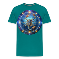 Thumbnail for Men's Symbol Scorpio Premium T-Shirt - teal