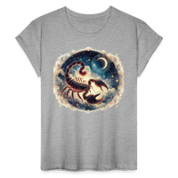 Thumbnail for Women's Neon Scorpio Relaxed Fit T-Shirt - heather gray