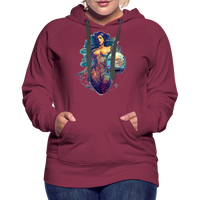 Thumbnail for Women’s Mythical Aquarius Premium Hoodie - burgundy