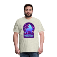 Thumbnail for Men's Neon Taurus Premium T-Shirt - heather oatmeal