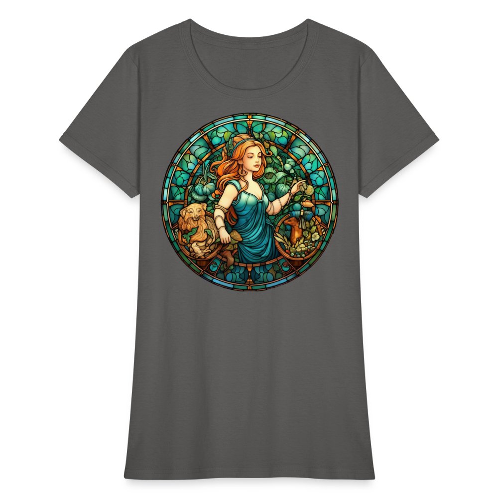 Women's Mosaic Virgo T-Shirt - charcoal