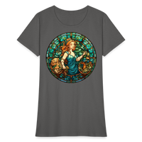 Thumbnail for Women's Mosaic Virgo T-Shirt - charcoal