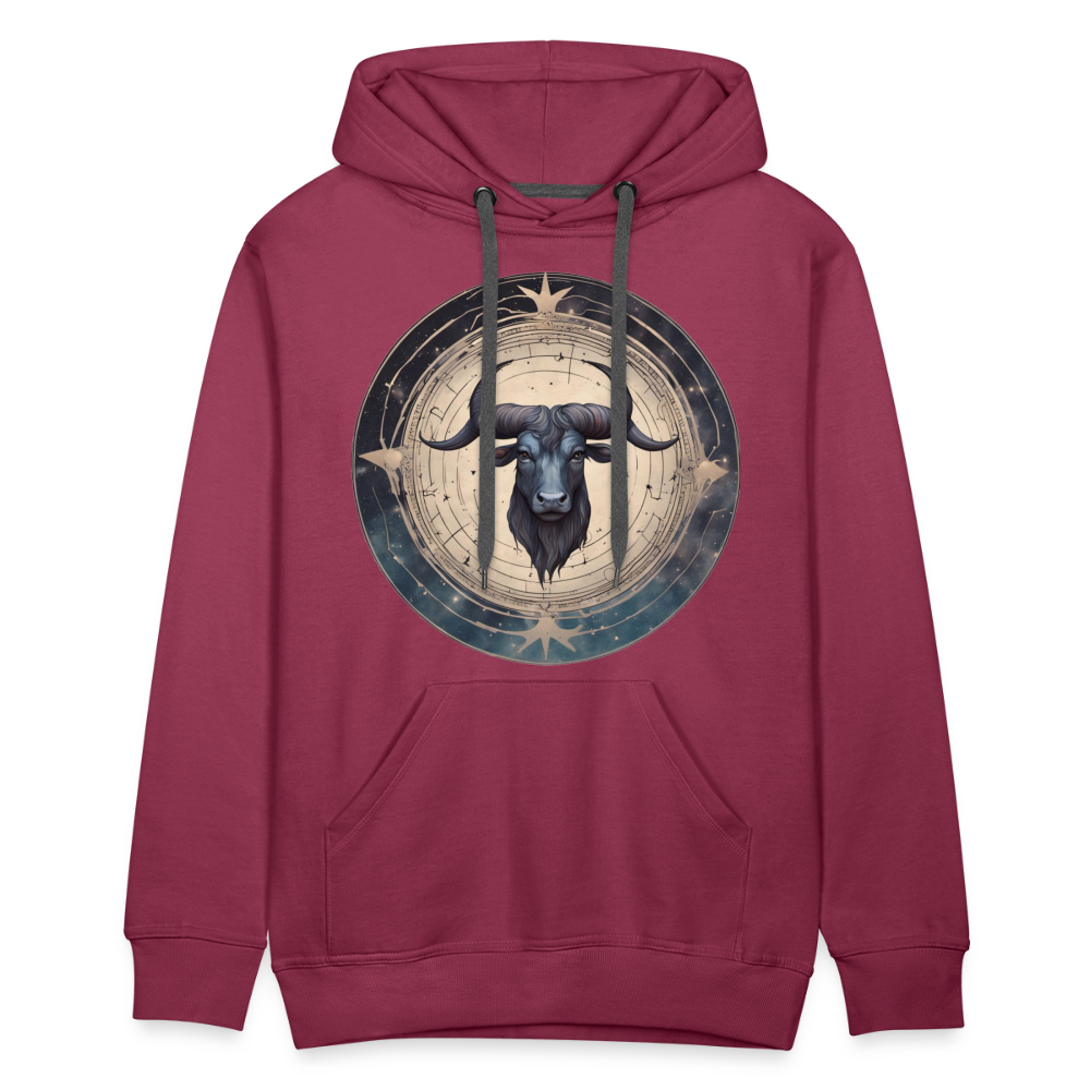 Men’s Mythical Taurus Premium Hoodie - burgundy