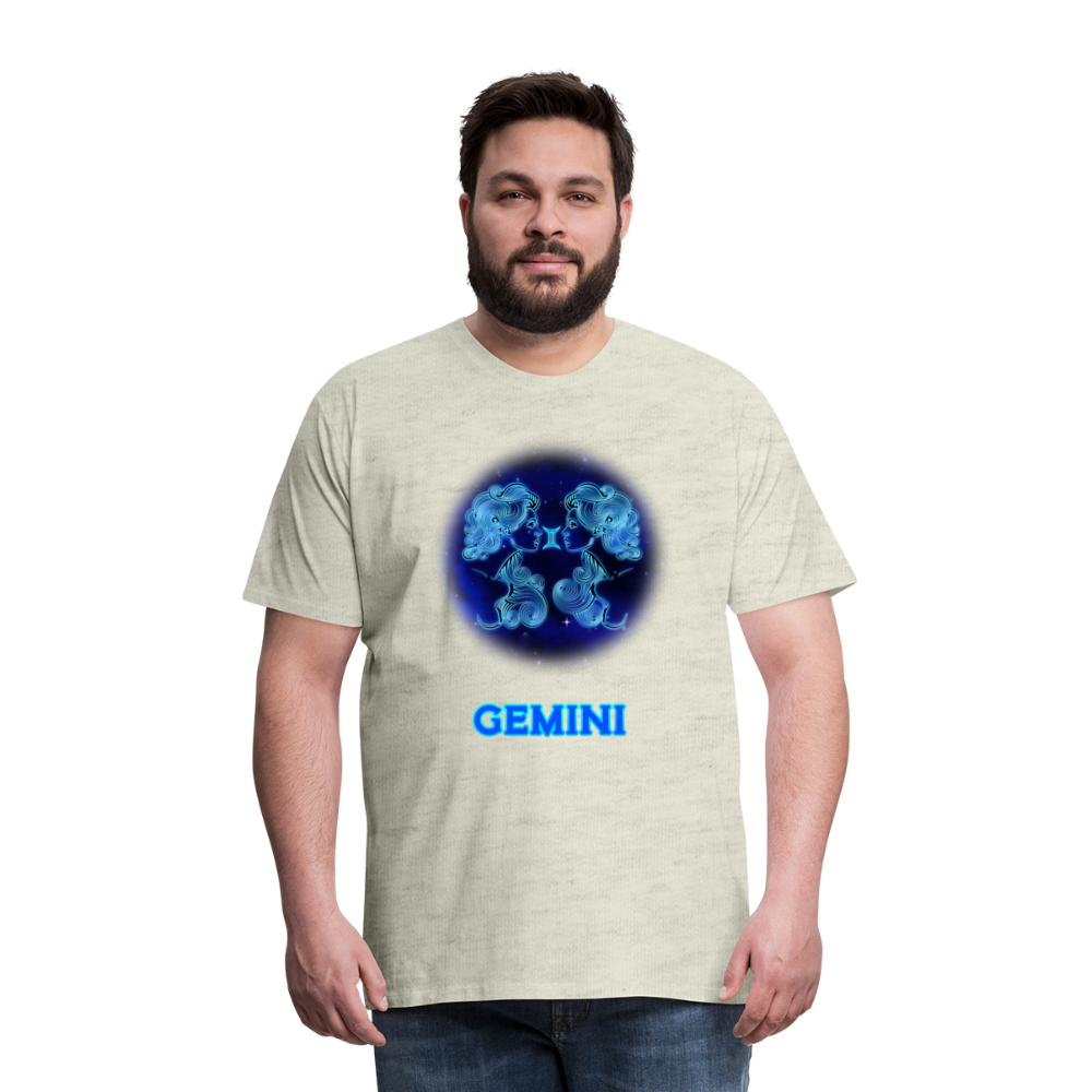 Men's Gemini Premium T-Shirt - heather oatmeal