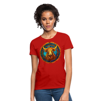 Thumbnail for Women's Mosaic Taurus T-Shirt - red