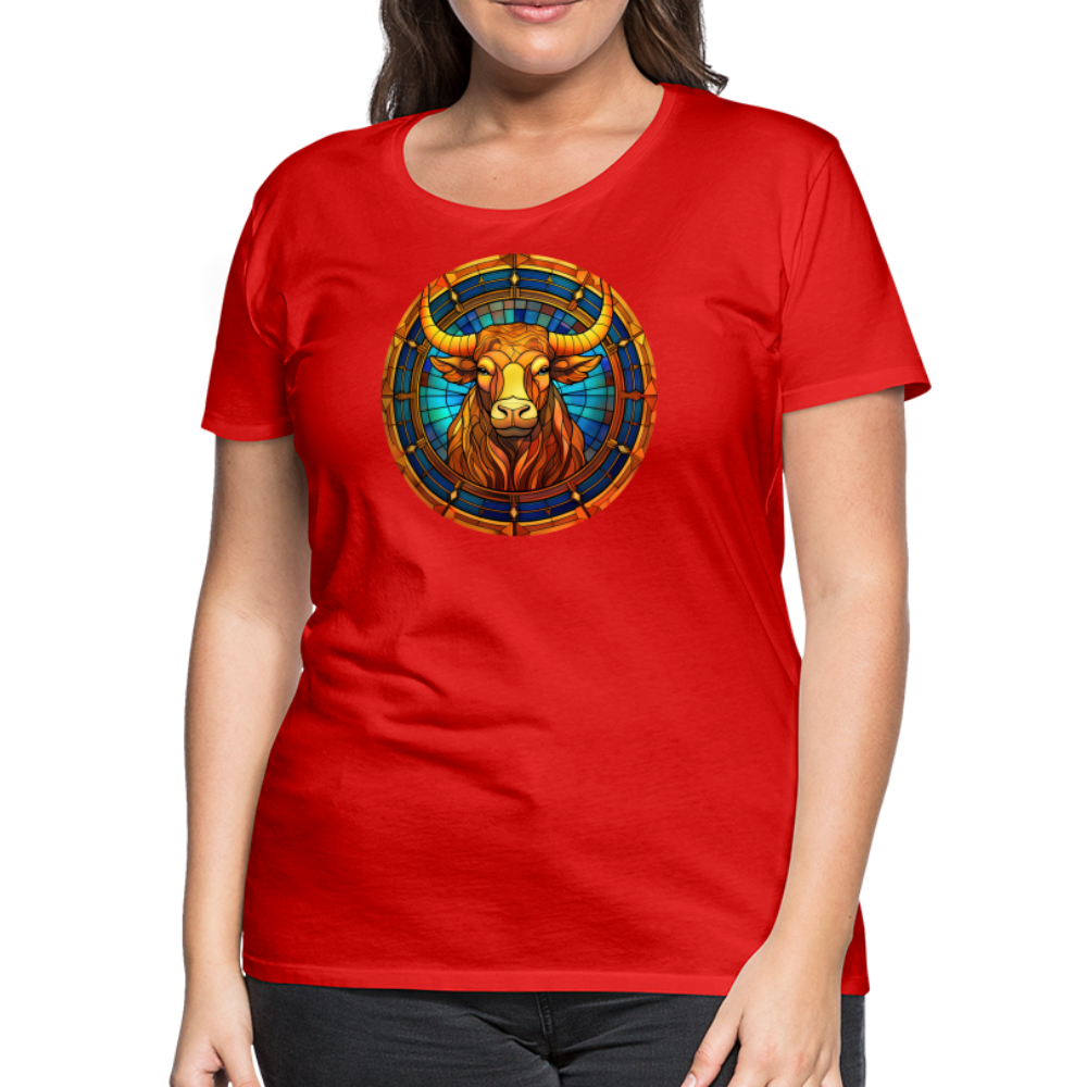 Women’s Mosaic Taurus Premium T-Shirt - red