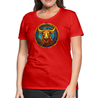 Thumbnail for Women’s Mosaic Taurus Premium T-Shirt - red