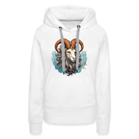 Thumbnail for Women’s Symbol Capricorn Premium Hoodie - white