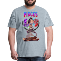 Thumbnail for Men's Astral Pisces Premium T-Shirt - heather ice blue