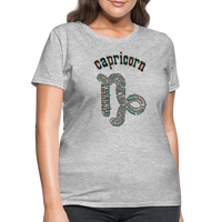 Thumbnail for Women's Power Words Capricorn T-Shirt - heather gray