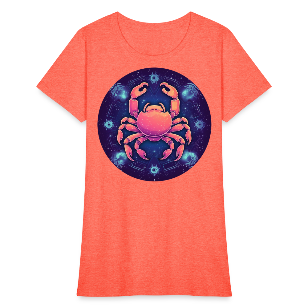 Women's Magic Cancer T-Shirt - heather coral