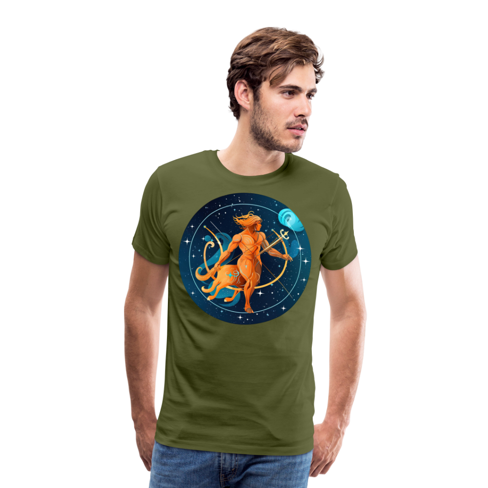 Men's Mythical Sagittarius Premium T-Shirt - olive green