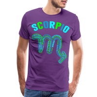 Thumbnail for Men's Power Words Scorpio Premium T-Shirt - purple