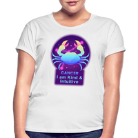 Thumbnail for Women's Neon Cancer Relaxed Fit T-Shirt - white