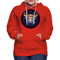 Thumbnail for Women’s Magic Taurus Premium Hoodie - red