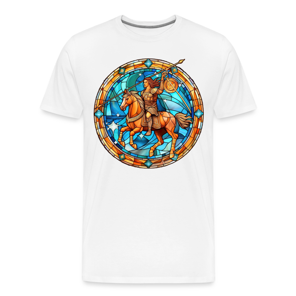 Men's Mosaic Sagittarius Premium T-Shirt - white