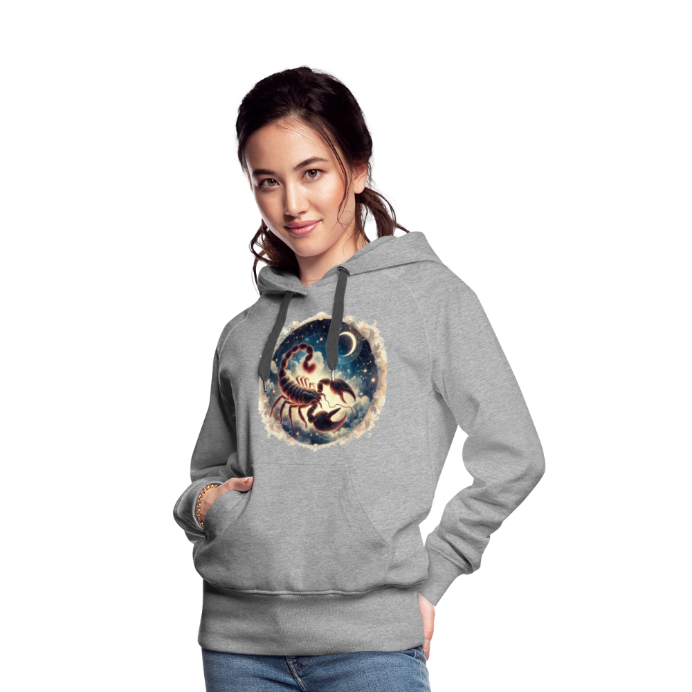 Women’s Mythical Scorpio Premium Hoodie - heather grey