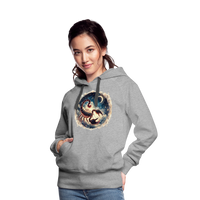 Thumbnail for Women’s Mythical Scorpio Premium Hoodie - heather grey