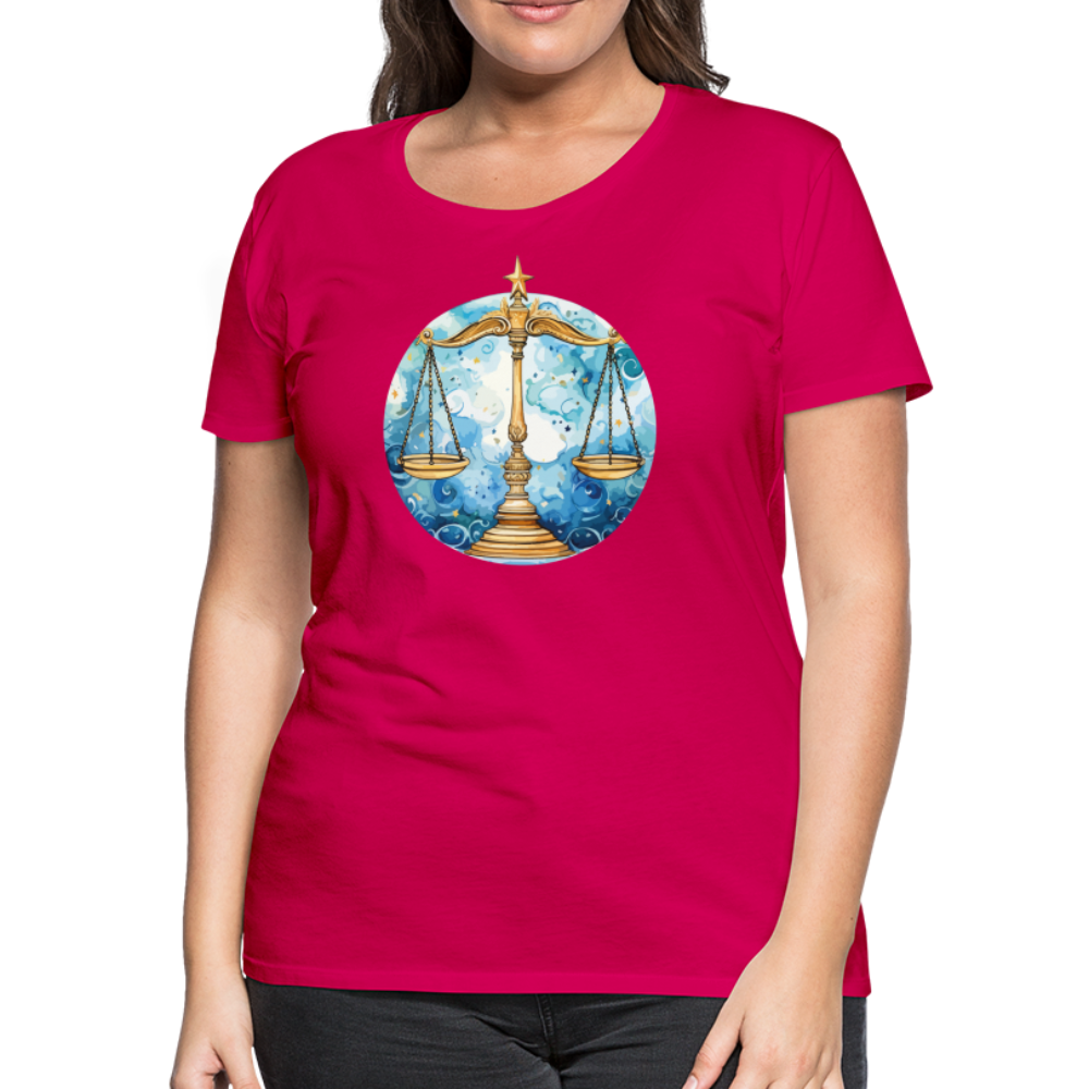 Women’sMythical Libra Premium T-Shirt - dark pink