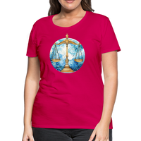 Thumbnail for Women’sMythical Libra Premium T-Shirt - dark pink