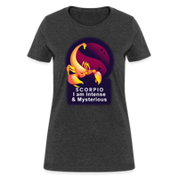 Thumbnail for Women's Glow Scorpio T-Shirt - heather black