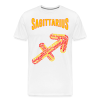 Thumbnail for Men's Power Words Sagittarius Premium T-Shirt - white