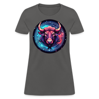 Thumbnail for Women's Mystic Taurus T-Shirt - charcoal