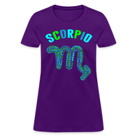 Thumbnail for Women's Power Words Scorpio T-Shirt - purple