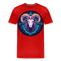 Thumbnail for Men's Mystic Aries Premium T-Shirt - red