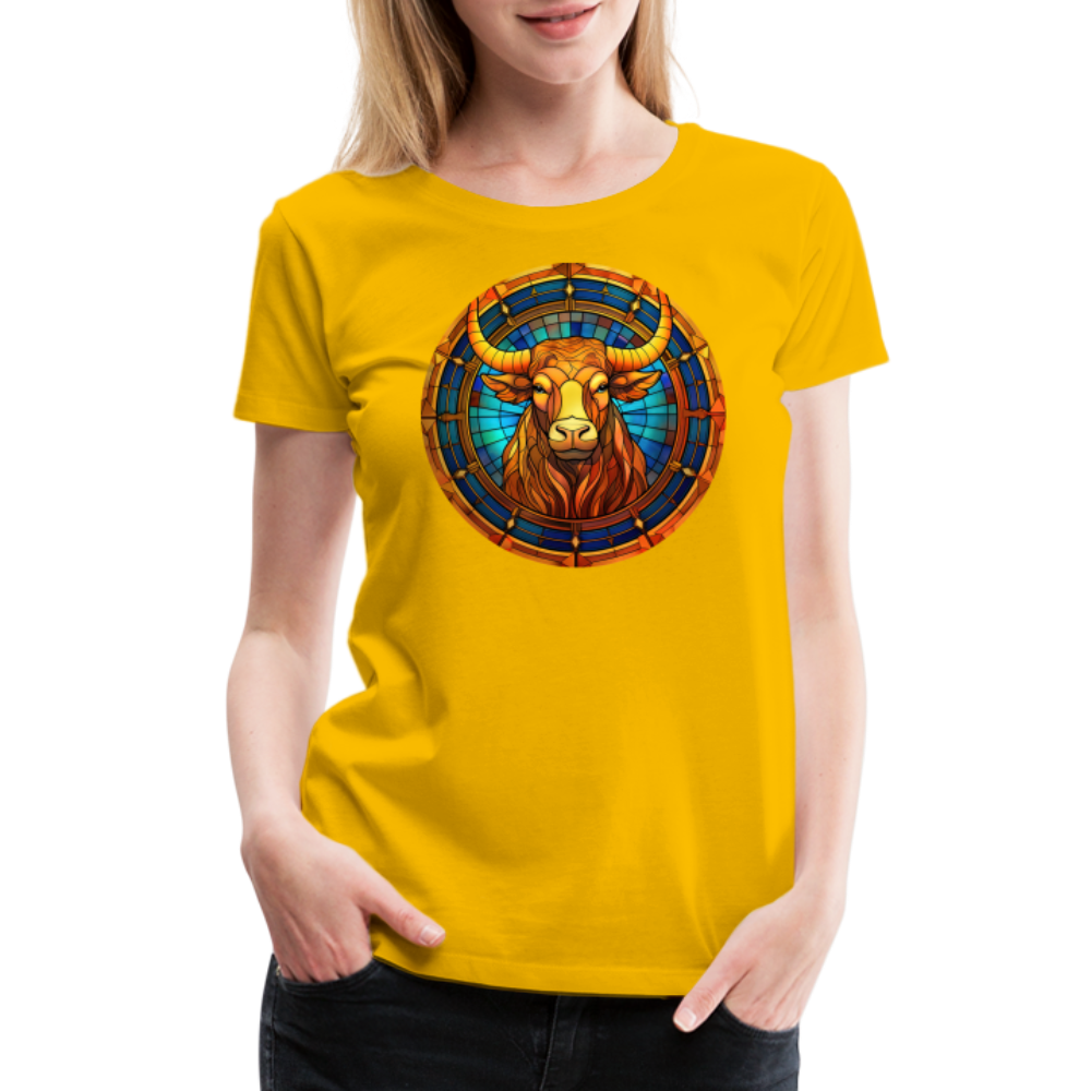 Women’s Mosaic Taurus Premium T-Shirt - sun yellow