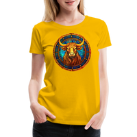 Thumbnail for Women’s Mosaic Taurus Premium T-Shirt - sun yellow