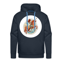 Thumbnail for Men’s Symbol Sagittarius Premium Hoodie - navy