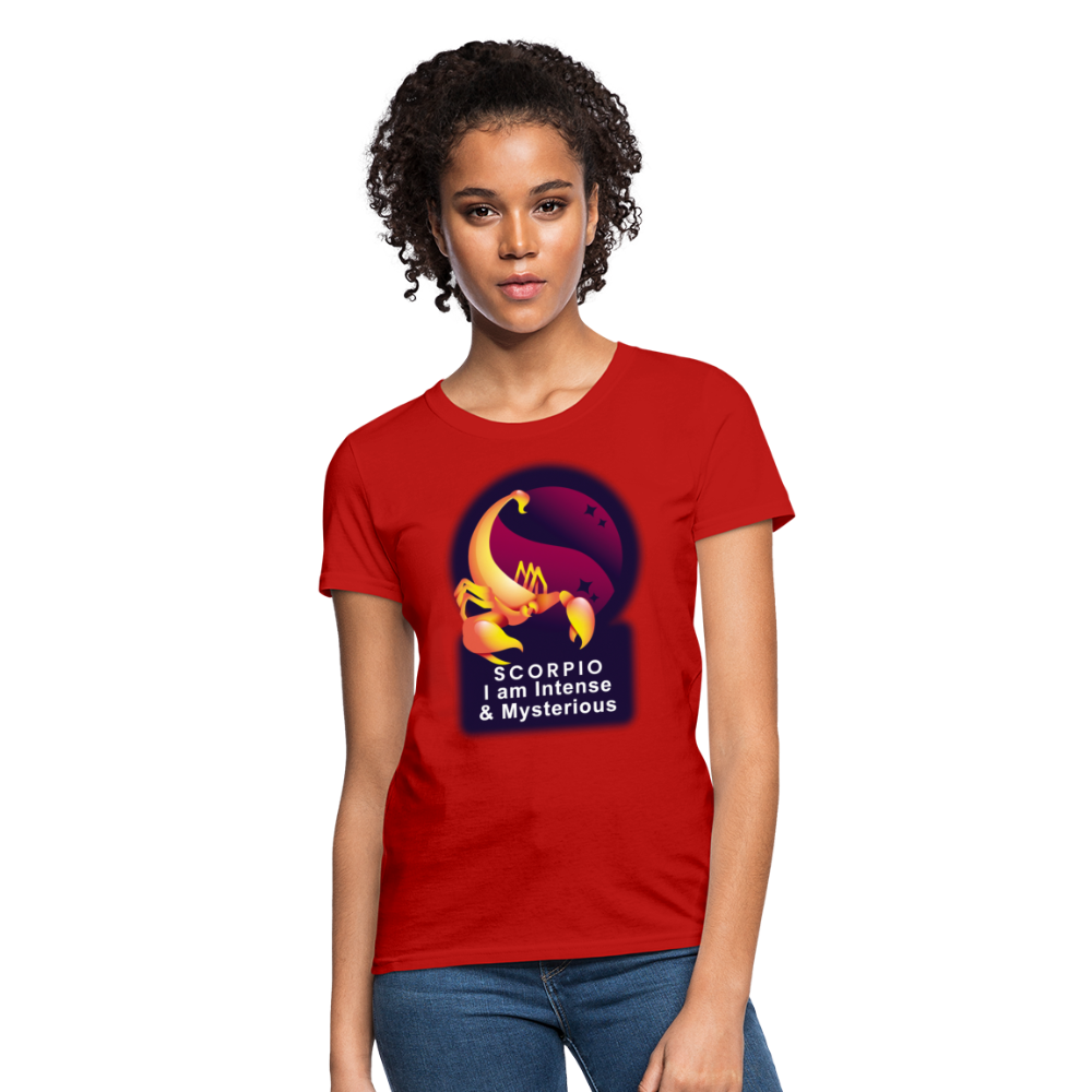 Women's Glow Scorpio T-Shirt - red