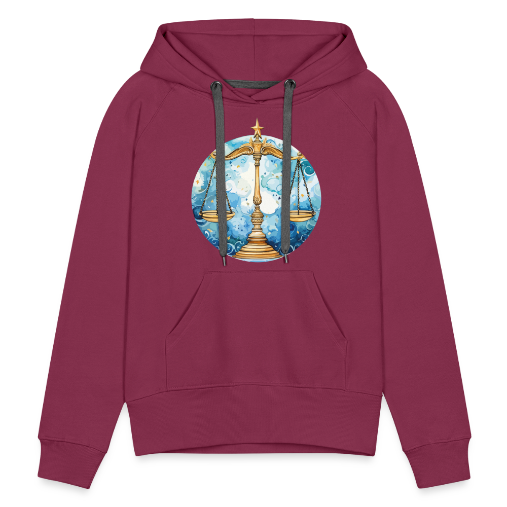 Women’s Mythical Libra Premium Hoodie - burgundy