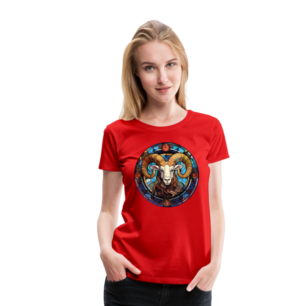 Women’s Mosaic Aries Premium T-Shirt - red