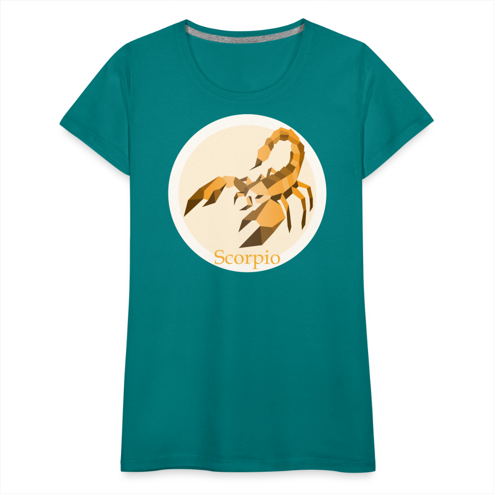 Women’s Mosaic Scorpio Premium T-Shirt - teal