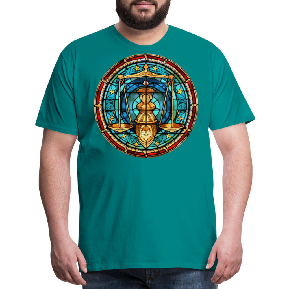 Men's Mosaic Libra Premium T-Shirt - teal