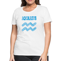 Thumbnail for Women's Power Words Aquarius Premium T-Shirt - white