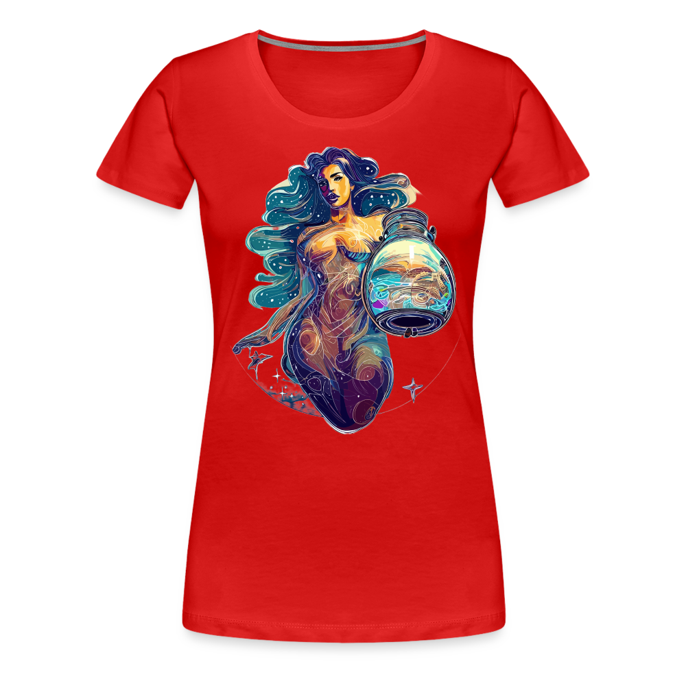 Women’s Mythical Aquarius Premium T-Shirt - red