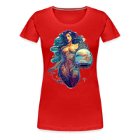 Thumbnail for Women’s Mythical Aquarius Premium T-Shirt - red