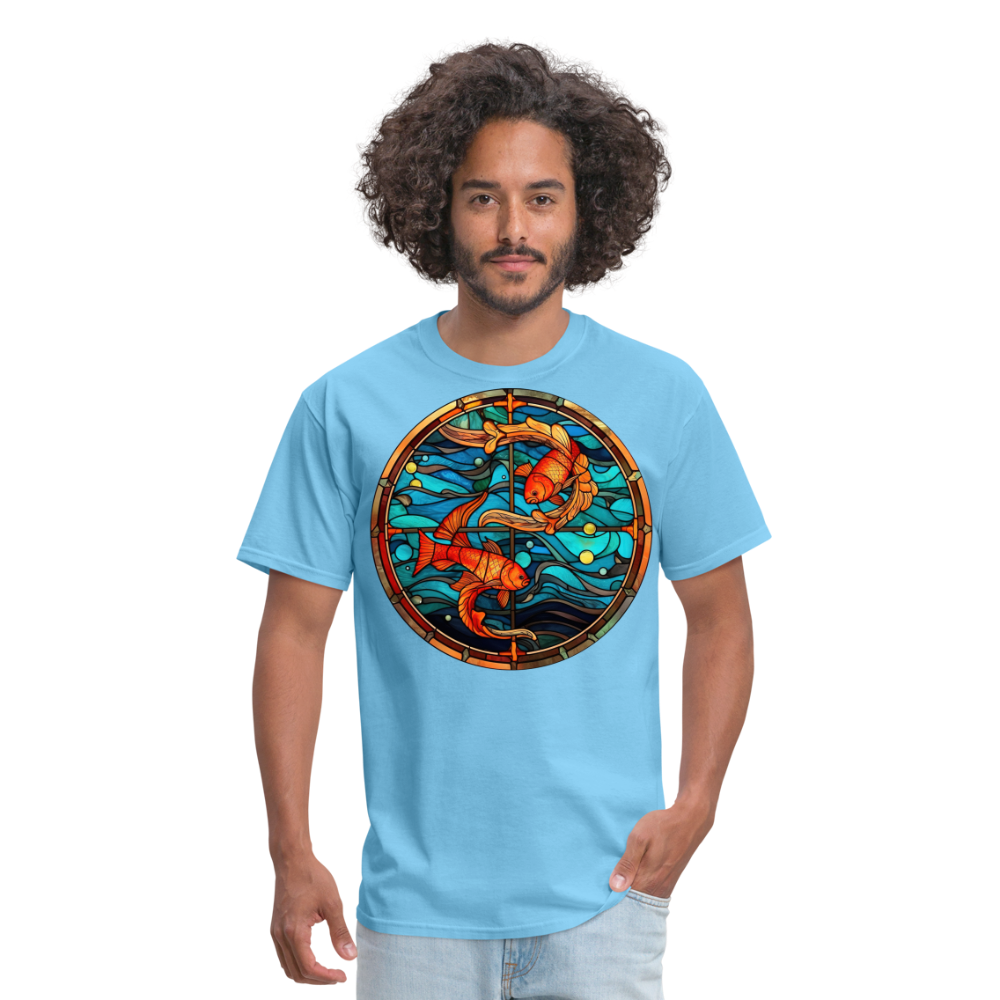 Men's Mosaic Pisces Classic T-Shirt - aquatic blue