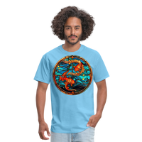 Thumbnail for Men's Mosaic Pisces Classic T-Shirt - aquatic blue