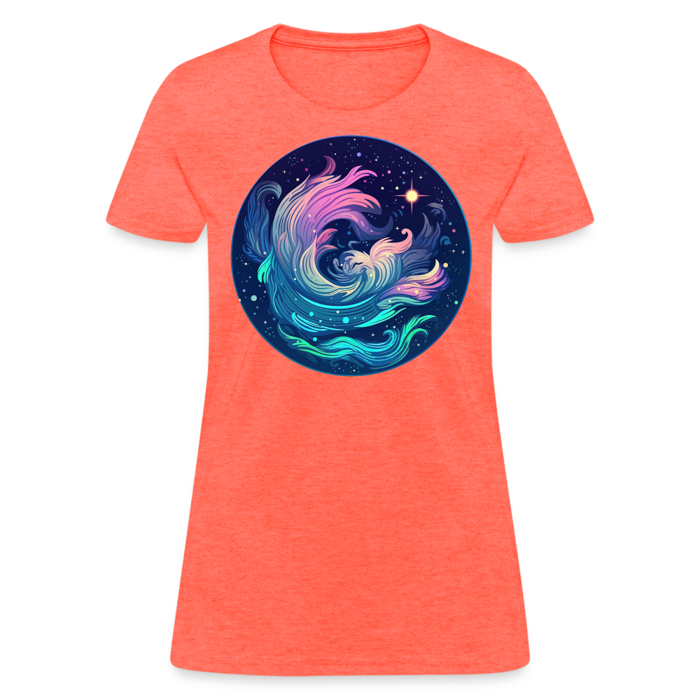 Women's Magic Aquarius T-Shirt - heather coral