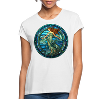 Thumbnail for Women's Mosaic Aquarius Relaxed Fit T-Shirt - white