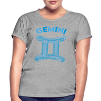 Thumbnail for Women's Power Words Gemini Relaxed Fit T-Shirt - heather gray