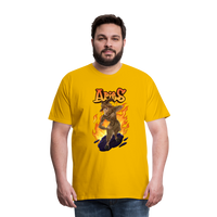 Thumbnail for Men's Fiery Aries Premium T-Shirt - sun yellow