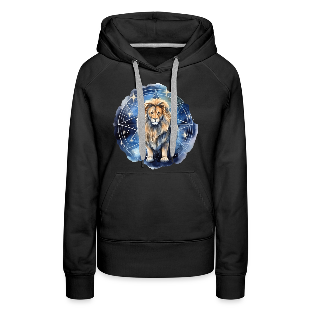 Women’s Mythical Leo Premium Hoodie - black